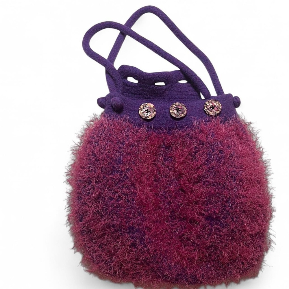 Purple and Pink Women's Bag